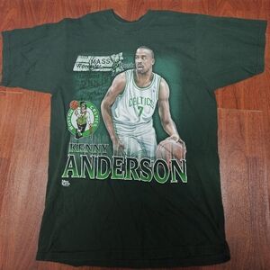 Vintage Kenny Anderson Pro Player Boston Celtics Shirt Size Large